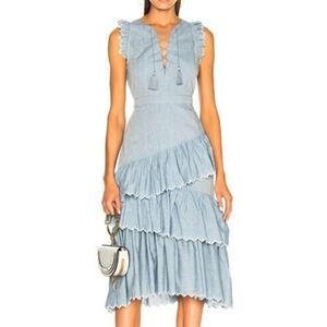 Ulla Johnson Tired Light Denim Dress
